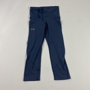 Under‎ Armour Pants Womens Small Navy Compression Leggings Running Athletic Gym